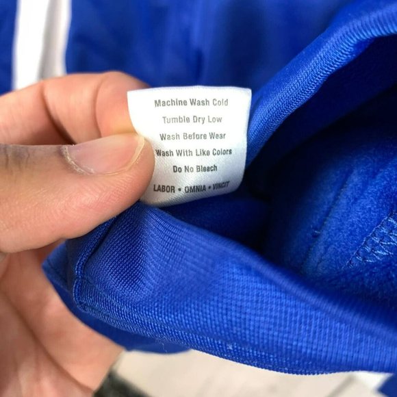 Kansas University NCAA Large Blue Full-Zip Sweatshirt Adult New Mens - Picture 3 of 7